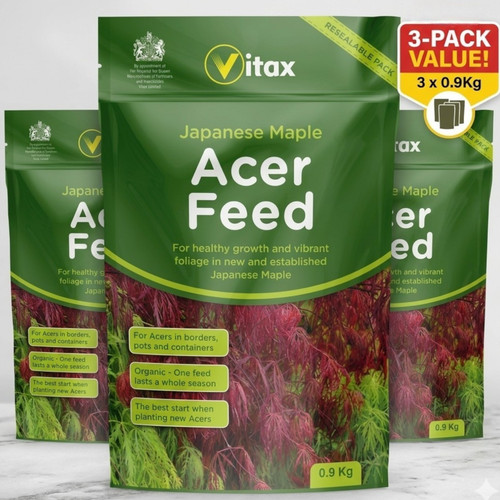 Vitax acer feed 9kg pouch - feed, 0.9kg